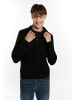 MO Herren Cardigan in Schwarz