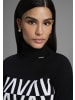 Bruno Banani Stehkragenpullover in schwarz-weiß
