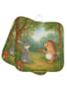 Mr. & Mrs. Panda Topflappen Hase Igel Design ohne Spruch in Weiß