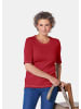 GOLDNER Kurzgröße:  Basic T-Shirt aus reiner Baumwolle in rot