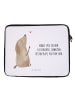 Mr. & Mrs. Panda Notebook Tasche Hund Liebe mit Spruch in Weiß