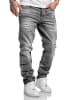 Amaci&Sons Regular Fit Destroyed Jeans KANSAS in Grau (Patches)