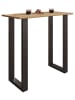 VCM  Holz Bartisch Stehtisch Tisch Tresen Xona 110x50 in Schwarz / Honig-Eiche