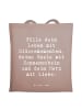 Mr. & Mrs. Panda canvas tasche Spruch Leichtigkeit im Leben mit ... in Braun Pastell
