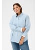 KAFFE curve Langarm-Hemd KClenia Loose fit in Powder Blue Stripe