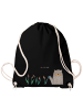 Mr. & Mrs. Panda Gym Rucksack Otter Stein ohne Spruch in Schwarz