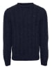 Threadbare Strickpullover Ely in blau-schwarz