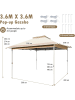 COSTWAY Pavillon 360x360cm in Khaki