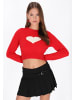 myMo Women Sweater in red