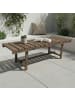 relaxdays Gartenbank in Geflammt - (B)110 x (H)35 x (T)38 cm