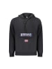 NORWAY 1963 Schwarzes Baumwoll-Kapuzen-Sweatshirt