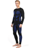 normani Herren Sport-Funktionsunterwäsche Set Hemd + Hose in Blau