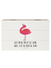 Mr. & Mrs. Panda Aufbewahrungsbox Flamingo Stolz mit Spruch in Weiß