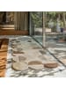 KADIMA DESIGN Wollteppich Kreis Wellenform, Wohnzimmer in Erdtöne