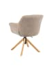 DUBI Möbel 2er-Set: Bürostuhl Mika-Iven in Beige - (B)65 x (H)82 x  (T)66 cm
