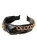 Urban Classics Urban Classics Unisex Alice Band With Chain 2-Pack in black/bottlegreen
