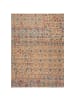 KADIMA DESIGN Teppich Jute Boho Patchwork, Wohnzimmer in Natur-Blau