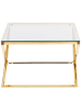 Beliani Couchtisch RINGGOLD in Gold - (W) 70 x (H) 45 x (L) 70 cm