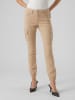 Vero Moda Denim Jogger Pants Cargo Stoffhose Stretch Jeans VMIVY in Beige