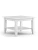 Feldmann-Wohnen Couchtisch Belluno Elegante Kiefer weiß (RAL9010) lackiert 70 / 70 / 48cm