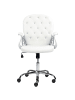 Beliani Bürostuhl  in Weiß/Schwarz/Silber - (W) 58 x (H) 93 x (L) 58 cm