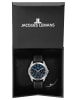 Jacques Lemans Herrenuhr Chronograph Melbourne 10 Bar Wasserdicht Blau / Schwarz / Silber