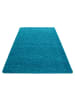 KADIMA DESIGN Teppich Hochflor Unifarben Polypropylen Wohnzimmer Shaggy in Türkis