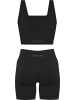 Circle Five Scrunch Shape Set (Push-Up Shorts und Medium Support Sport-BH) in Schwarz