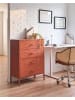 Beliani Büroschrank ENAGO in Braun - (W) 80 x (H) 102 x (L) 40 cm
