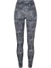 Urban Classics Urban Classics Damen Ladies AOP Leggings in black/white