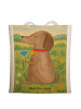 Mr. & Mrs. Panda Tote Bag Hund Blume Design ohne Spruch in Weiß