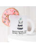 Mr. & Mrs. Panda Tasse Panda Meditieren mit Spruch in Transparent