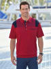 Sieh an! Poloshirt in rot-marine