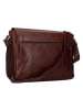 Leonhard Heyden Cambridge Messenger Leder 38 cm Laptopfach in rotbraun