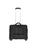 Dermata 2 Rollen Businesstrolley 41 cm Laptopfach in schwarz