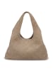 Les Visionnaires PAZ Weave Schultertasche Leder 44 cm in mushroom