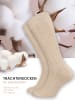 Cotton Prime® Trachtensocken Trachten-Kniestrümpfe in beige