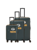 travelite travelite x NFL 4 Rollen Kofferset 3-teilig mit Dehnfalte green bay packers