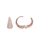 Steel_Art Creole Damen Eira rose goldfarben in rosegoldfarben