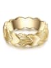 Lulu & Jane Ring Muschel aus Messing in gelbgold