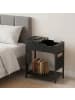 relaxdays Beistelltisch in Schwarz - (B)60 x (H)60x (T)31,5 cm
