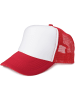 styleBREAKER Mesh Cap in Weiß-Rot