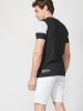 KOROSHI Kurzarm T-Shirt in schwarz