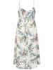 LASCANA Midikleid in beige-blau bedruckt