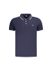 NORWAY 1963 Blau Baumwolle Herren Polo Hemd