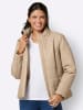 Sieh an! Lederimitatjacke in beige