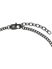 Tom Tailor Kette mit Anhänger Edelstahl, IP schwarz, Carbon in schwarz