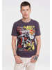 Logoshirt T-Shirt Superman in dunkellila