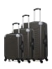 WAVE PARIS 3 tlg. Kofferset CONGO in Dunkelgrau (95L/64L/37L)