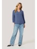 Kaffe Langarm-Bluse KAkamilla Regular fit in Blue Indigo